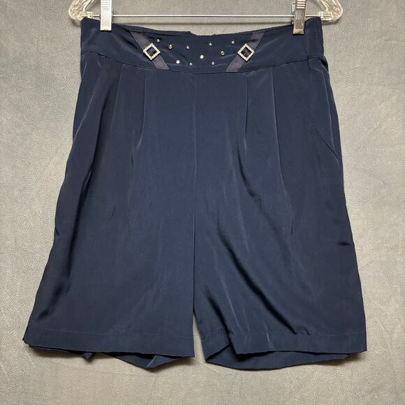 Vintage Rio Shorts Set Outfit Crystal Studded Jewel Cut Womens Medium USA Made - Picture 2 of 16